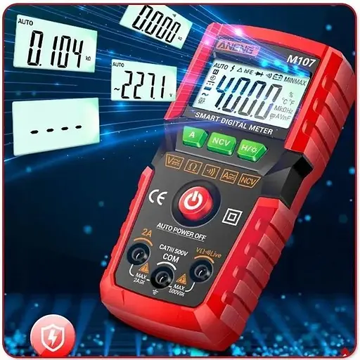 Мультиметр ANENG m107 измерения VARCT (напряжение сила тока сопротивления емкости) - фото 6