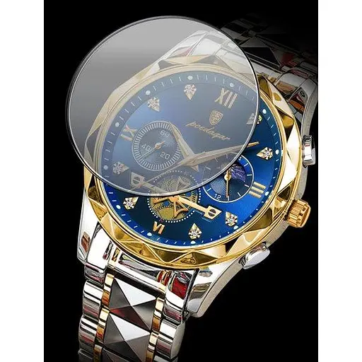 Мужские классические наручные часы Poedagar Turbo - фото 4