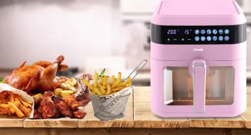 Багатофункціональна піч 10 програм DMS HFG-7R 1600 Вт з духовкою системою Air Fryer функція гаряче повітря - фото 6