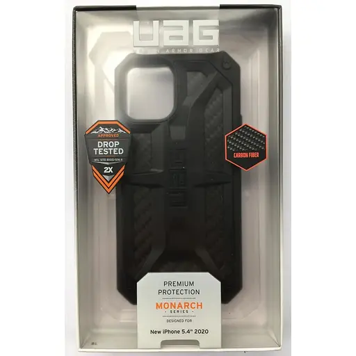 Оригинальный противоударный чехол UAG Monarch для iPhone 12 Mini (5.4") Black Carbon (112341114242) - фото 2