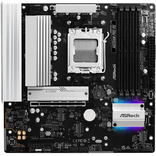 ASRock A620AM PRO RS (AM5/A620A, 4*DDR5, PCIex16, DP/HDMI, 2xSATA, 3xM.2, 2.5GLan, 8ch, mATX)