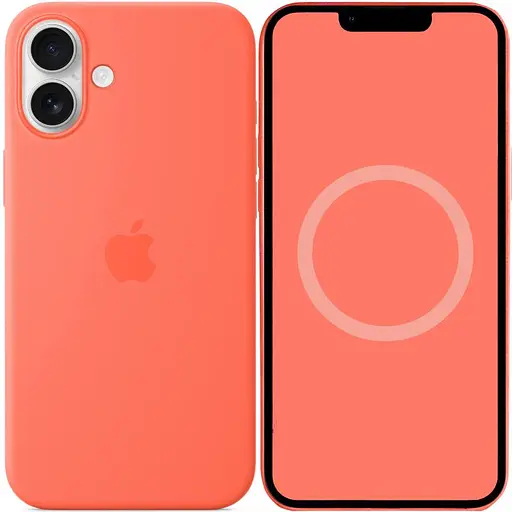 Чохол Epik Silicone case AAA with Magsafe and Animation button для Apple iPhone 16 Plus 6.7 Tangerine - фото 2