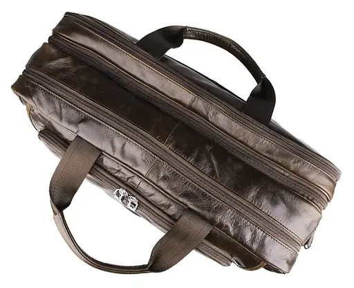 Мужская офисная стильная сумка John McDee 44.5х14х31 см sum0028427 - фото 6