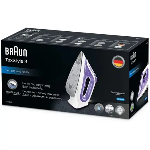 Утюг с паром Braun TexStyle 3 SI 3042 VI - фото 2