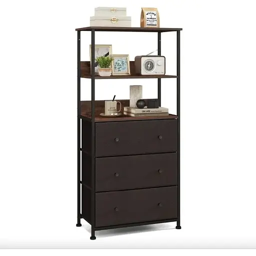 Стелаж Costway Skiff із текстильними ящиками в стилі Loft - фото 6