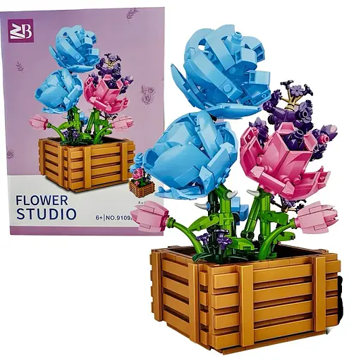 Конструктор Flower Studio Троянди у вазі на 550 деталей (9109A)