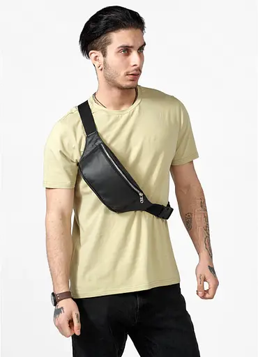 Чоловіча сумка на пояс (бананка) Sambag 30,5х14 см 000148032 - фото 7