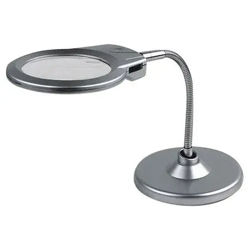 Настольная лупа с Led-подсветкой 2.5-5X увеличение 90 мм диаметр Magnifier 4B-5 - фото 1