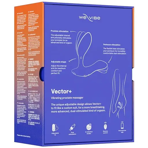 Смарт-вибромассажер простаты We-Vibe Vector+ Royal Blue - фото 9