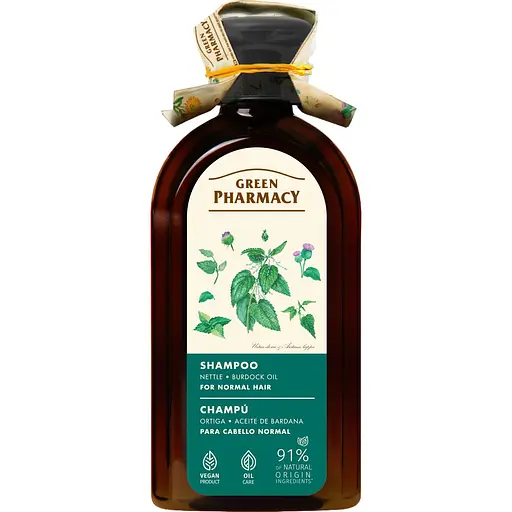 Шампунь Зеленая Аптека Крапива и репейное масло, 350 мл