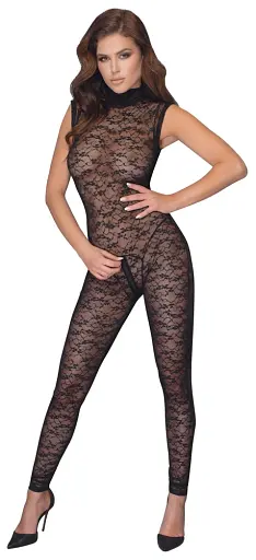 Комбінезон Cottelli Lingerie Jumpsuit Lace, S (чорний) - фото 1