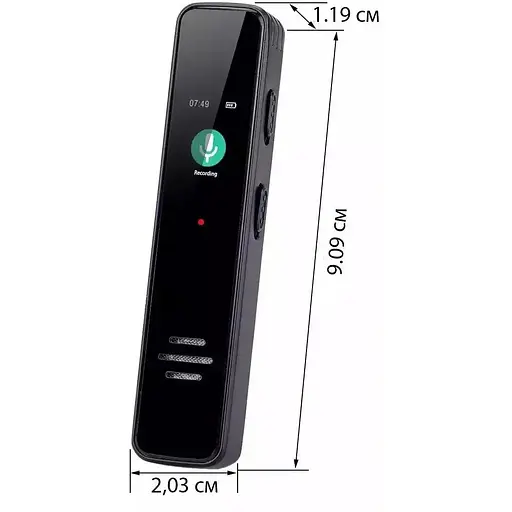 Диктофон Savetek GS-R63 цифровой с активацией голосом 8 Гб памяти - фото 2