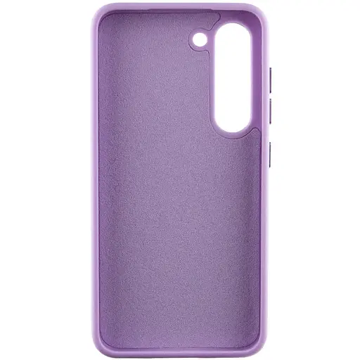 Шкіряний чохол Epik Bonbon Leather Metal Style для Samsung Galaxy S22+ Бузковий / Dasheen - фото 3