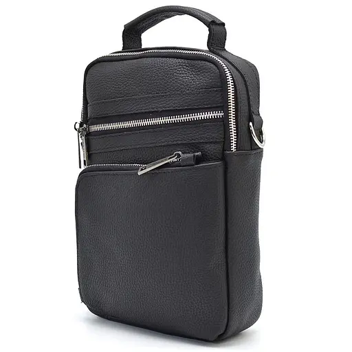 Чоловіча шкіряна сумка через плече TARWA 28х20х8 см sum0025717 - фото 5