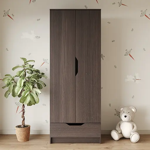 Шкаф распашной MebelStar 2Д1Ш Лилу 80x50x210 см Дуб ристрето (MBS-1405) - фото 2