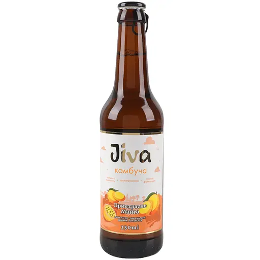 Напиток Jiva Комбуча Страстное манго с соком с манго и маракуйи 330 мл (913218) - фото 1