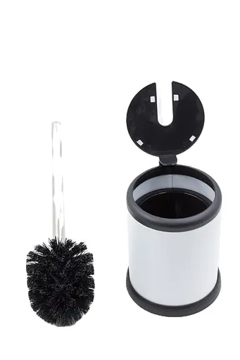 Йоржик для унітазу підлоговий Mixxus Topper-TB0201 white MI7094, Білий матовий - фото 2