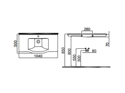 Раковина IDEVIT Neo Classic 3301-1005-0088 - фото 3