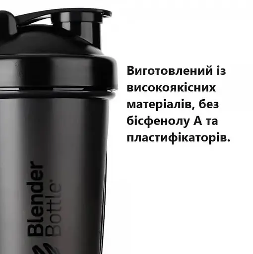 Шейкер спортивний BlenderBottle Original Classic 20oz/590 мл White (Classic 20oz White) - фото 6