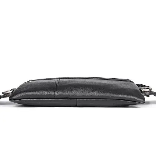 Кожаная мужская сумка на пояс John McDee 23,5х13х1,5 см nsa0001306 - фото 4