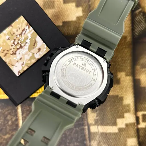 Наручные часы мужские 003AGDPS ДПС Зеленые + Коробка. Patriot acs0031062 - фото 4