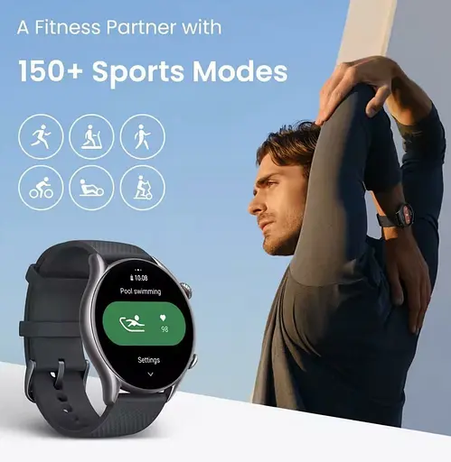 Смарт-часы Amazfit GTR 4 New black - фото 5