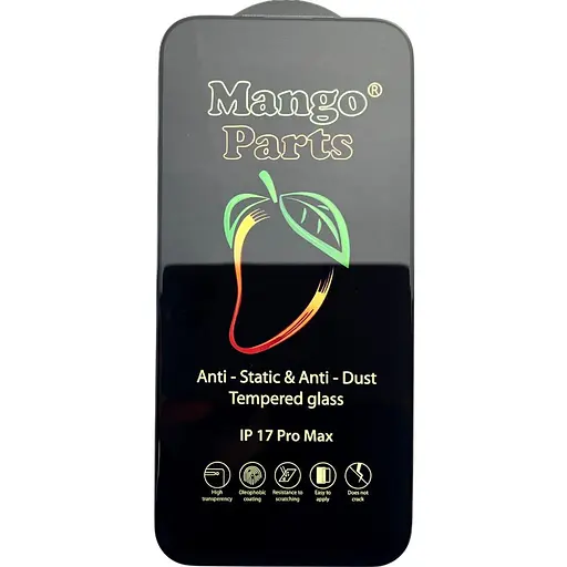 Защитное стекло Mango 9D Full Cover Tempered Glass для Apple iPhone 17 Pro Max Black [145522]