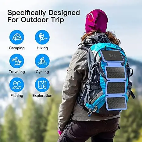 Портативна батарея Anyzoo Power Bank 20000 mAh AN-YD02 Сонячний зарядний пристрій - фото 5