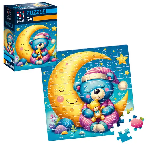 Пазли De.tail Сонне ведмежа, 64 деталі, DT1234-05