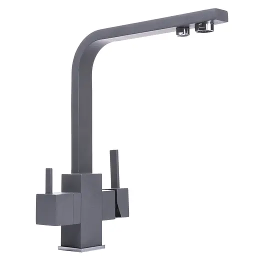 Змішувач для кухні під осмос Globus Lux GLLR-0111-3-Titanium Графит - фото 1