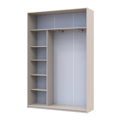 Шафа купе Doros Сіті Лайт Кашемір 1 ДСП / 1 дзеркало 150х45х225 (80736356) - фото 4