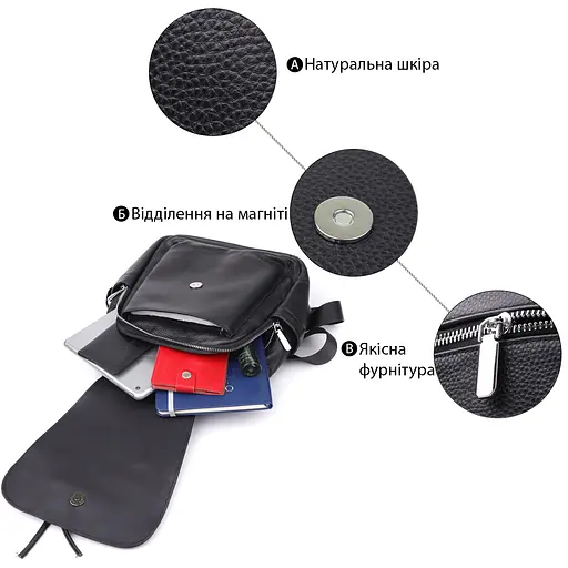 Классический женский рюкзак из натуральной кожи Vintage 23х30х13 см sum0027387 - фото 4