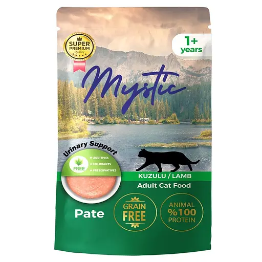 Вологий корм Hermos Mystic Паштет для котів з ягням 85 г
