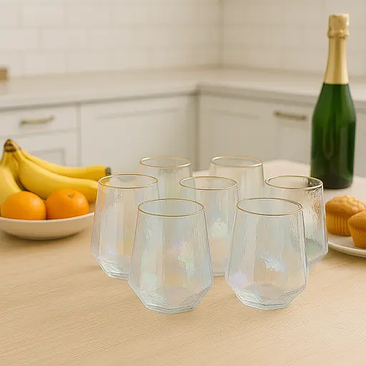Набор стаканов "Pearl" 520 мл (6 шт.) Стаканы стеклянные для воды [MD] - фото 3