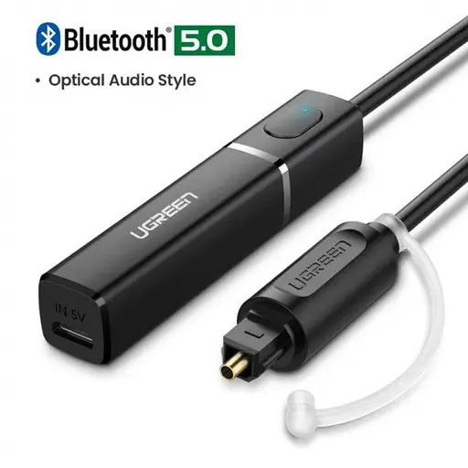Bluetooth адаптер Ugreen bluetooth 5.0 aptX TV передатчик оптический штекер CM150 - фото 2