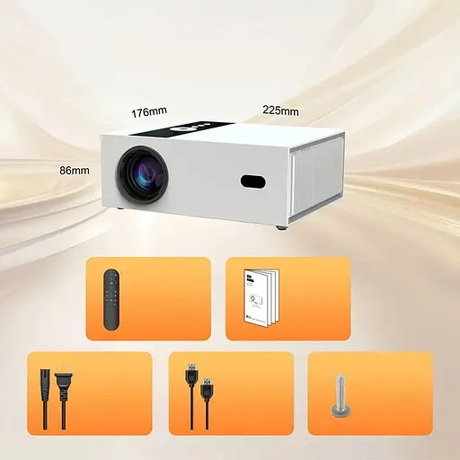 Мультимедийный смарт проектор с автофокусом Xnano X6 H716 1080P 2/16 Гб 630 ANSI Android 11 белый - фото 4