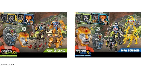 Іграшковий набір, світло, звук, маска, трансформер, 35.5x7.6x24 см - фото 2