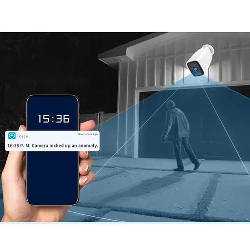 Wifi камера с большим аккумулятором 12000 мАч, до 1 месяца автономной работы Nectronix ZC-PC206, уличная, с записью (100386) - фото 6
