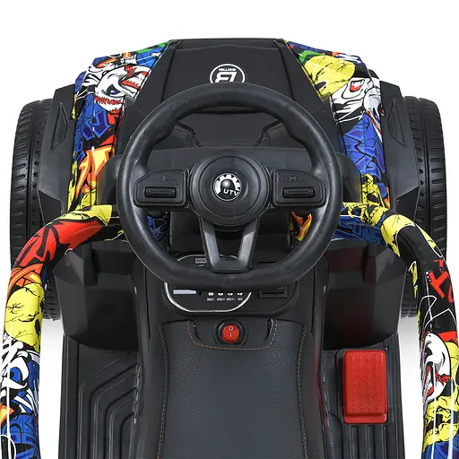 Дитячий квадроцикл Bambi M 5732EBLR-6 2-в-1 з батьківською ручкою, пультом керування, музикою, світлом, жовтий - фото 8
