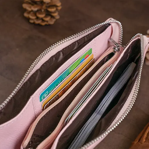 Кожаный женский кошелек-клатч ST Leather 19.2х10х2 см acs0015941 - фото 9