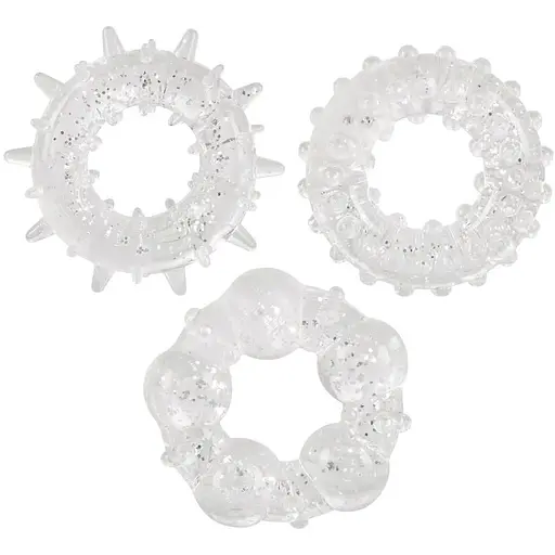 Набор эрекционных колец You2Toys Stardust Rings 3 шт. прозрачный