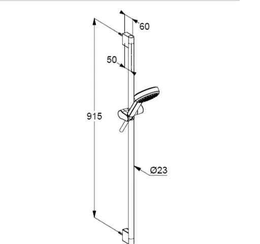 Душевой гарнитур Kludi Dive 1S 6891005-00 - фото 2
