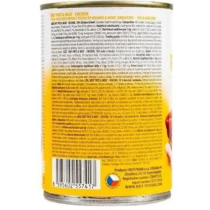 Вологий корм Brit Care Pate&Meat для собак з куркою 400 г - фото 4