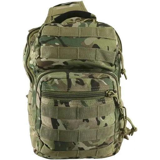 Рюкзак тактический однолямочный Kombat UK Mini Molle Recon Shoulder Bag 10л Мультикам (1000-kb-mmrsb-btp)