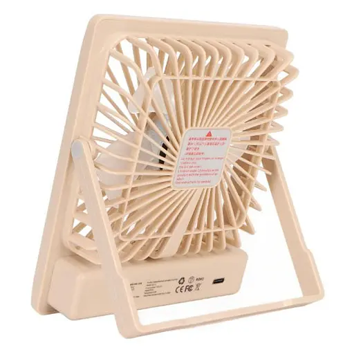 Настольный мини вентилятор аккумуляторный ручной портативный Квадратный Desktop stand fan на аккумуляторе - фото 2