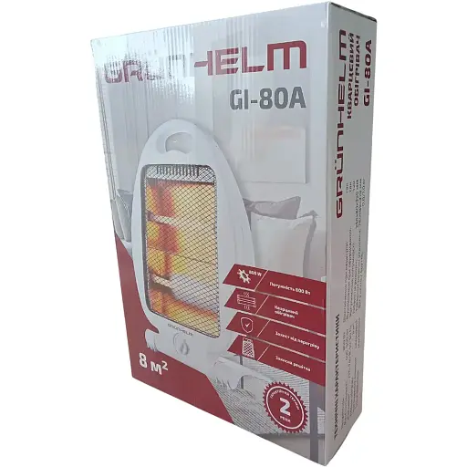 Обігрівач кварцевий Grunhelm GI-80A (147544) - фото 6