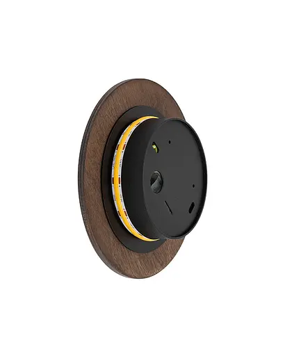 Бра, настенный светильник Nowodvorski 11288 Ring Timber S LED 1x7W 3000K 60Lm IP20 коричневый - фото 5