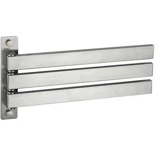 Тримач для рушника Frap F30413 поворотний 3-й нержавіюча сталь 278 мм Нержавіюча сталь - фото 1