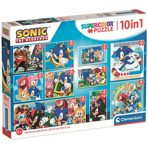  Пазл 10 в 1 Clementoni Sonic (80508) - фото 1