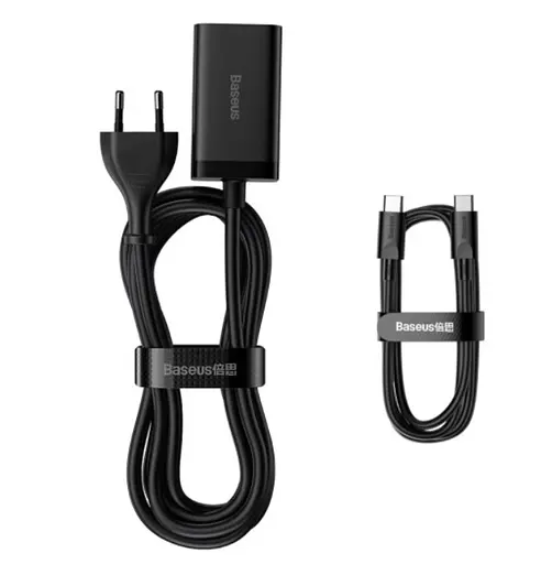 Сетевое зарядное устройство для Baseus GaN3 Pro Desktop Fast Charger 2C + 2U 65W EU Черный - фото 3